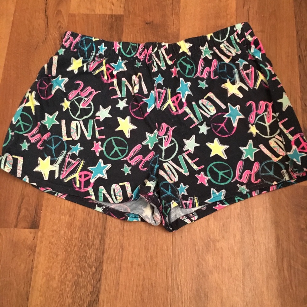 Peace and Love Pajama Shorts